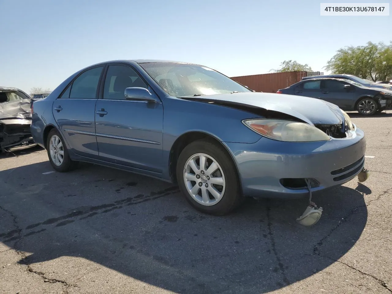 2003 Toyota Camry Le VIN: 4T1BE30K13U678147 Lot: 73303114