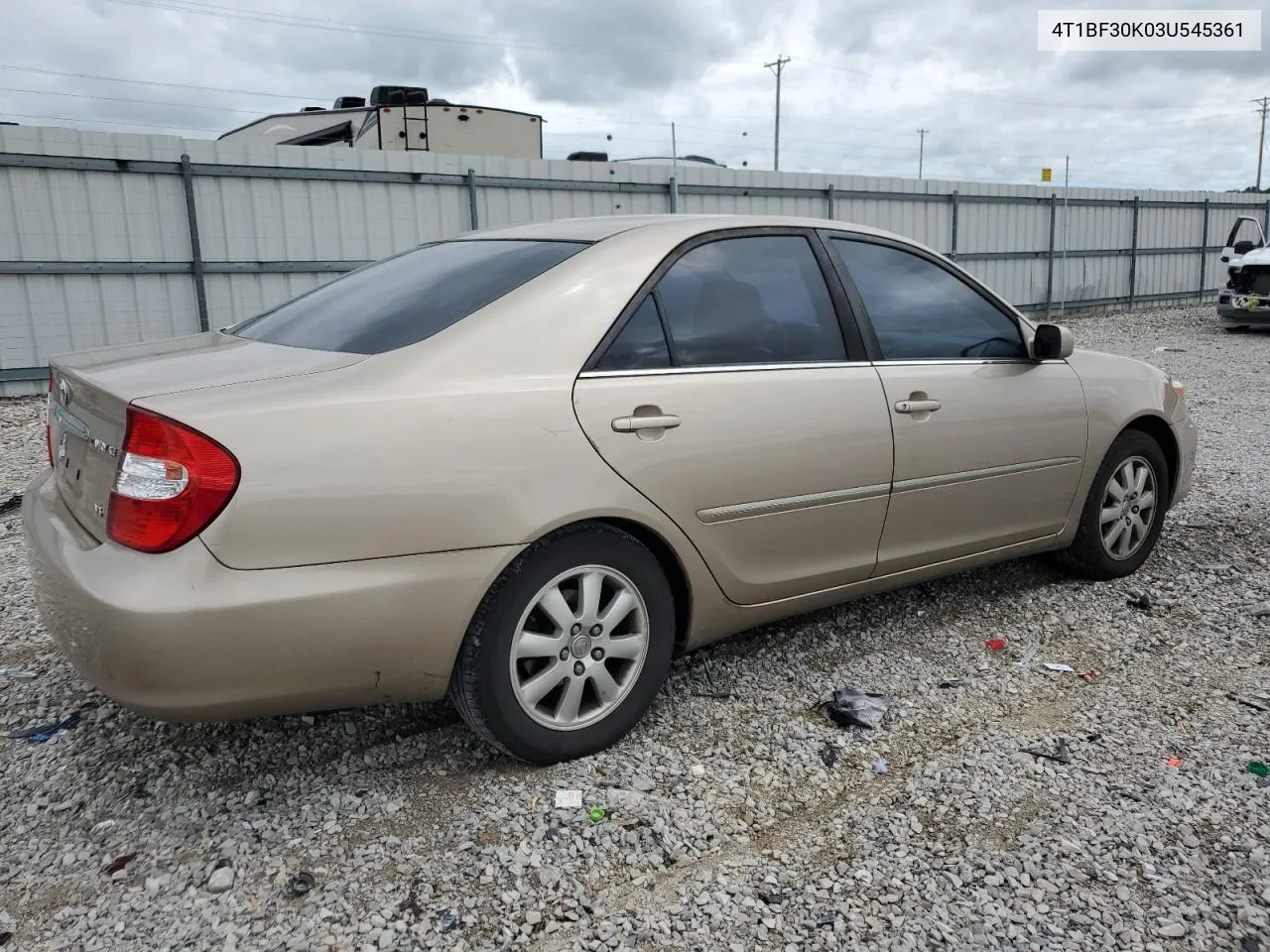 2003 Toyota Camry Le VIN: 4T1BF30K03U545361 Lot: 73335414