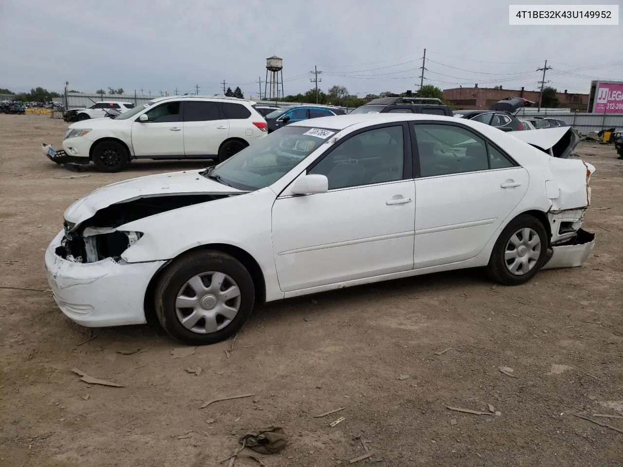 4T1BE32K43U149952 2003 Toyota Camry Le