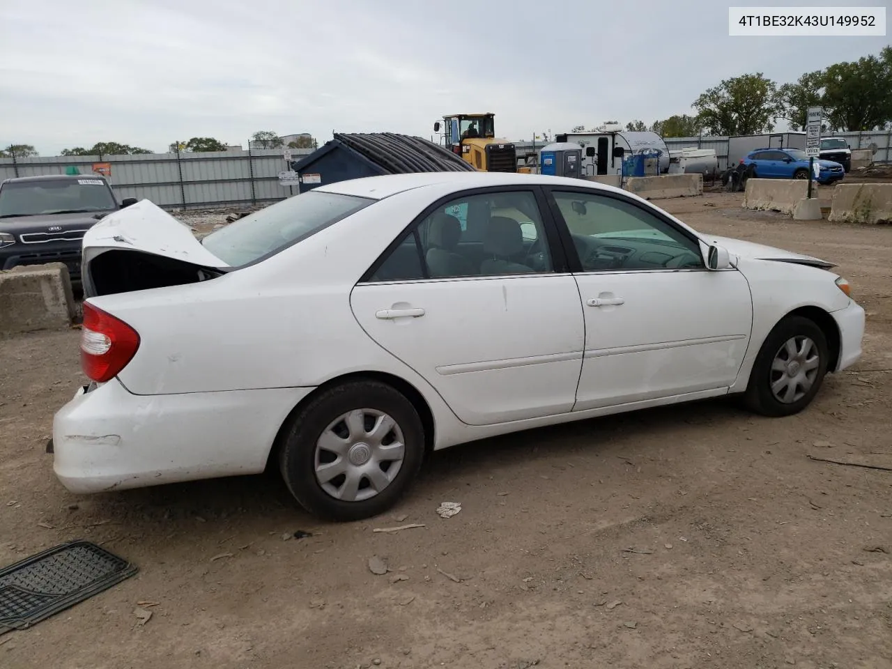 4T1BE32K43U149952 2003 Toyota Camry Le