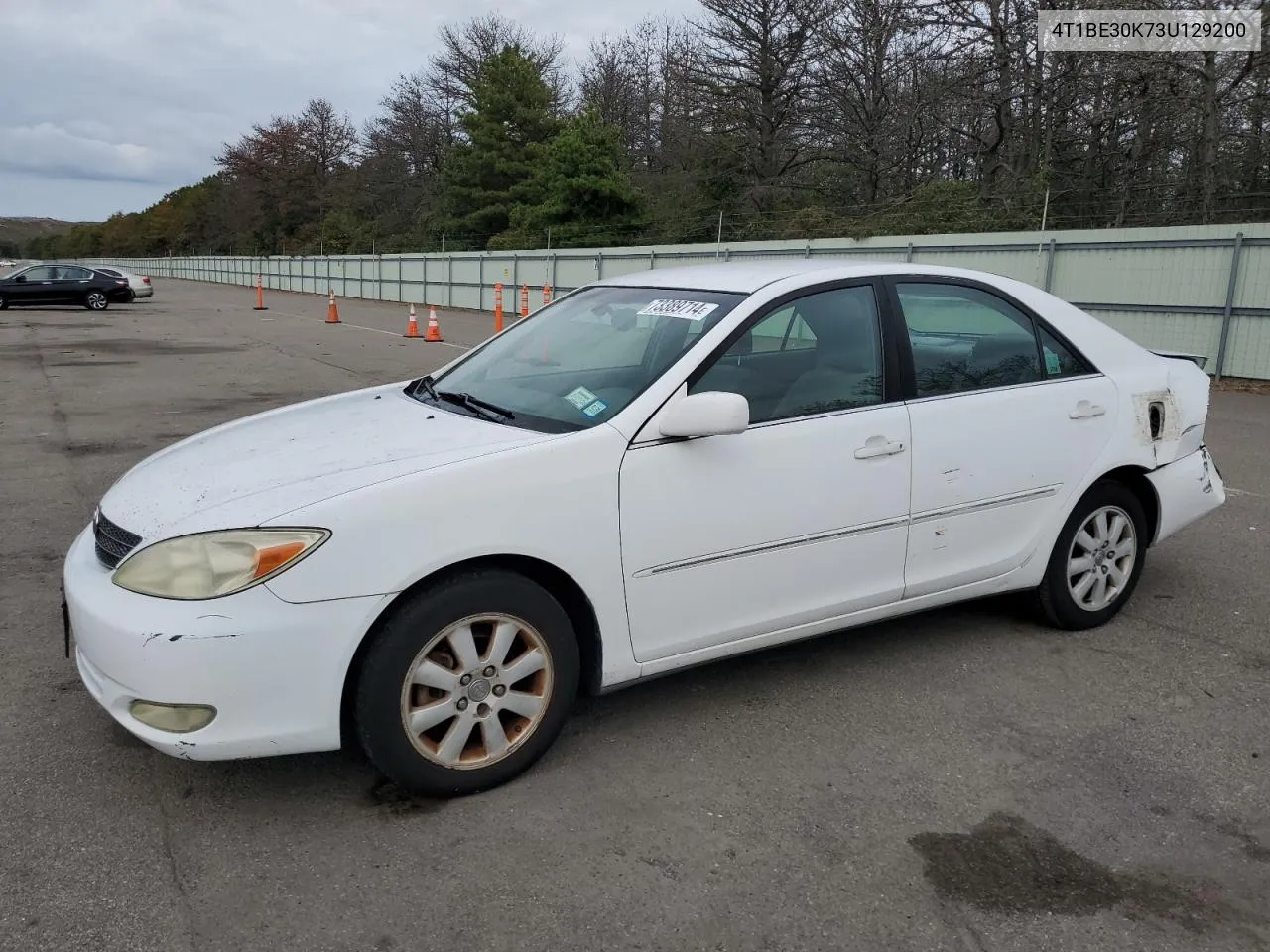 2003 Toyota Camry Le VIN: 4T1BE30K73U129200 Lot: 73389714