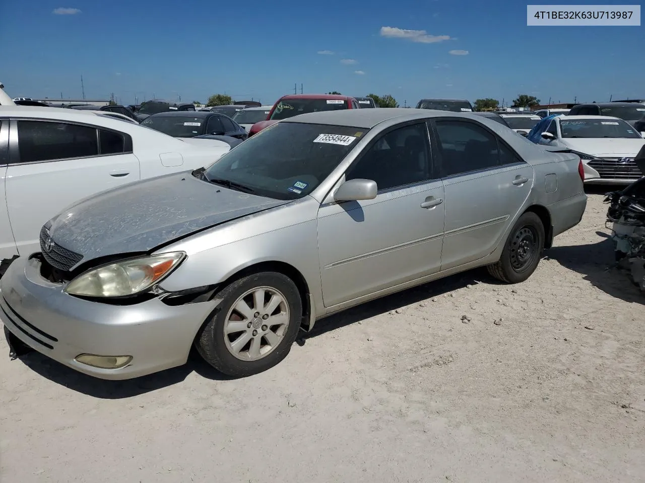 2003 Toyota Camry Le VIN: 4T1BE32K63U713987 Lot: 73554944