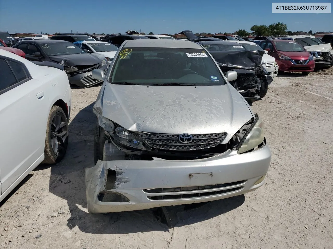 2003 Toyota Camry Le VIN: 4T1BE32K63U713987 Lot: 73554944