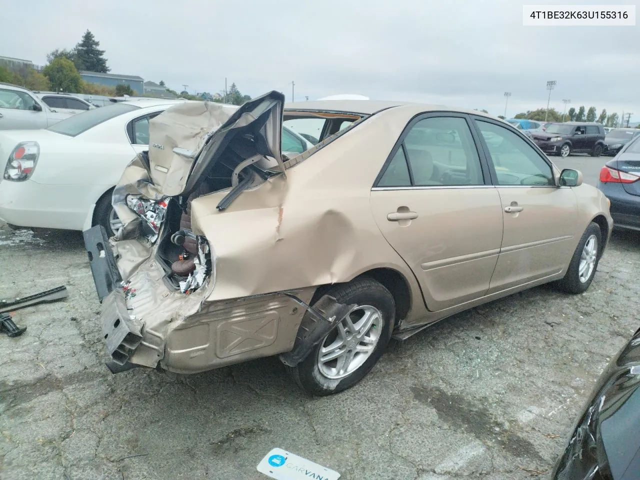 2003 Toyota Camry Le VIN: 4T1BE32K63U155316 Lot: 73809474