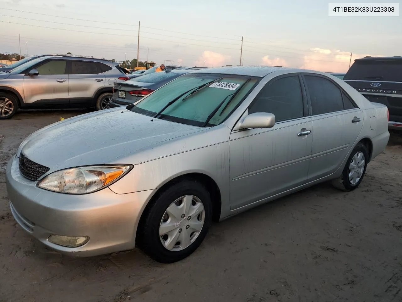 2003 Toyota Camry Le VIN: 4T1BE32K83U223308 Lot: 73828934