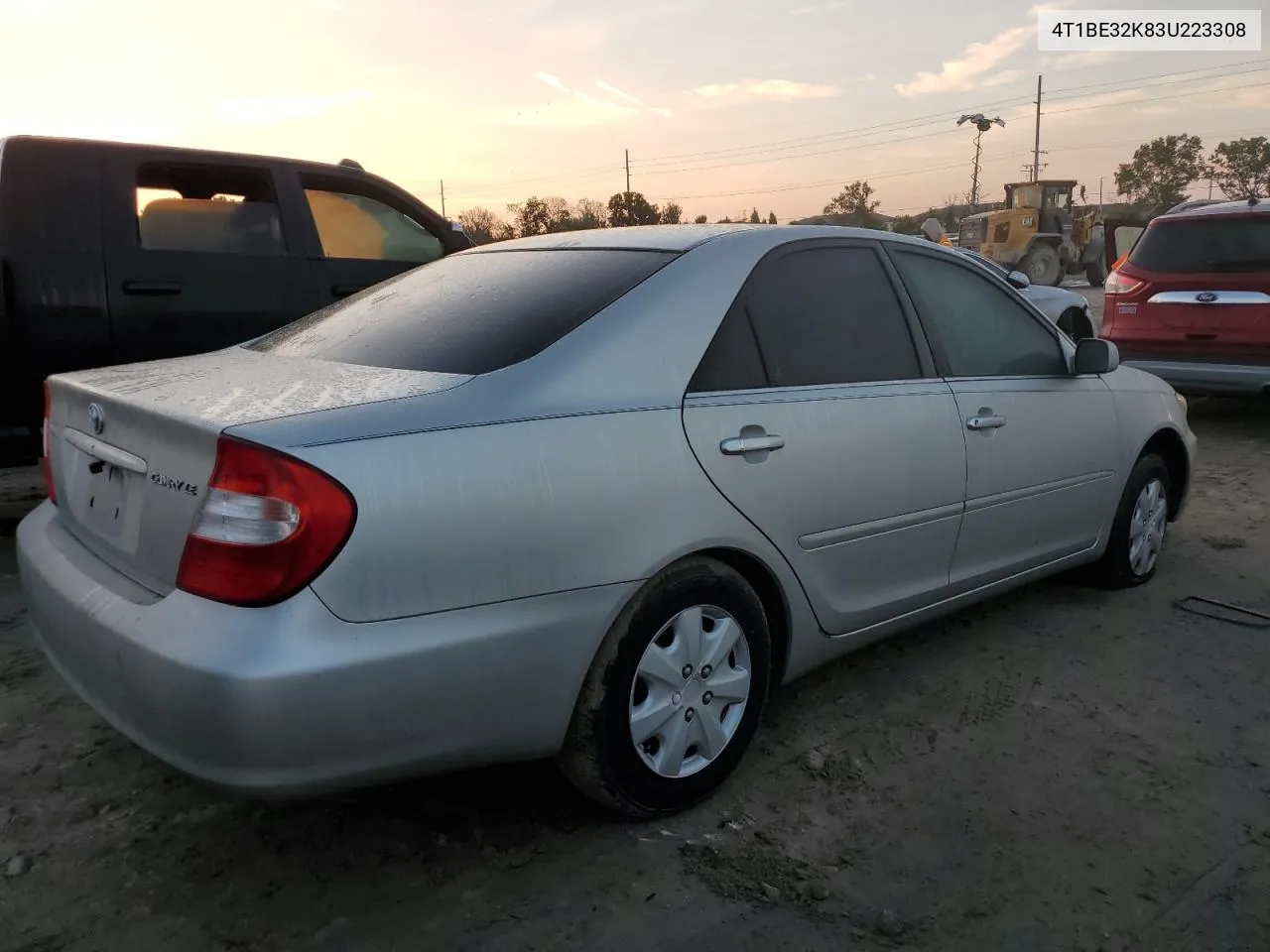 2003 Toyota Camry Le VIN: 4T1BE32K83U223308 Lot: 73828934