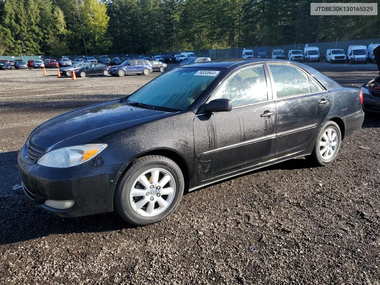 2003 Toyota Camry Le VIN: JTDBE30K130165329 Lot: 74030644