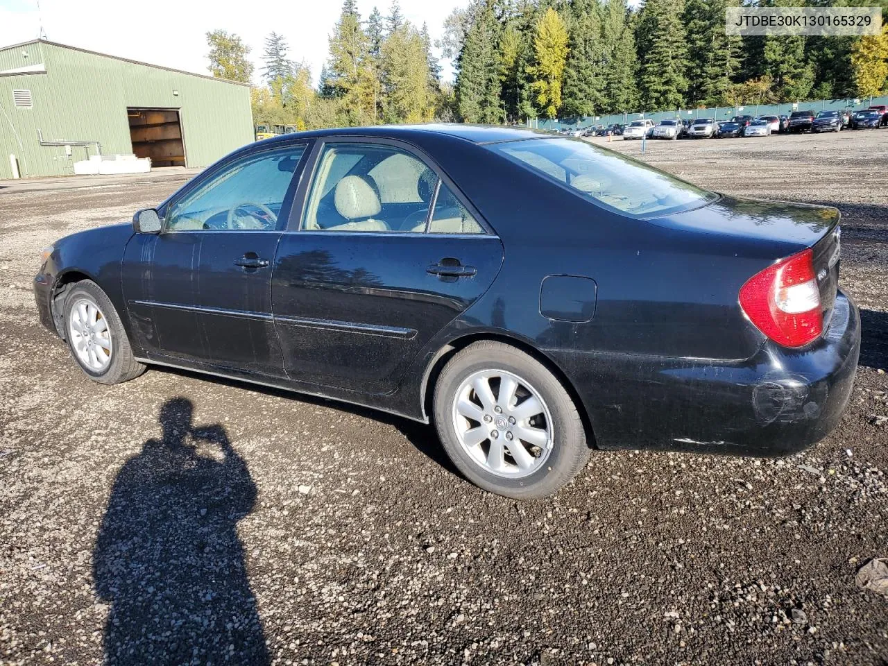 2003 Toyota Camry Le VIN: JTDBE30K130165329 Lot: 74030644