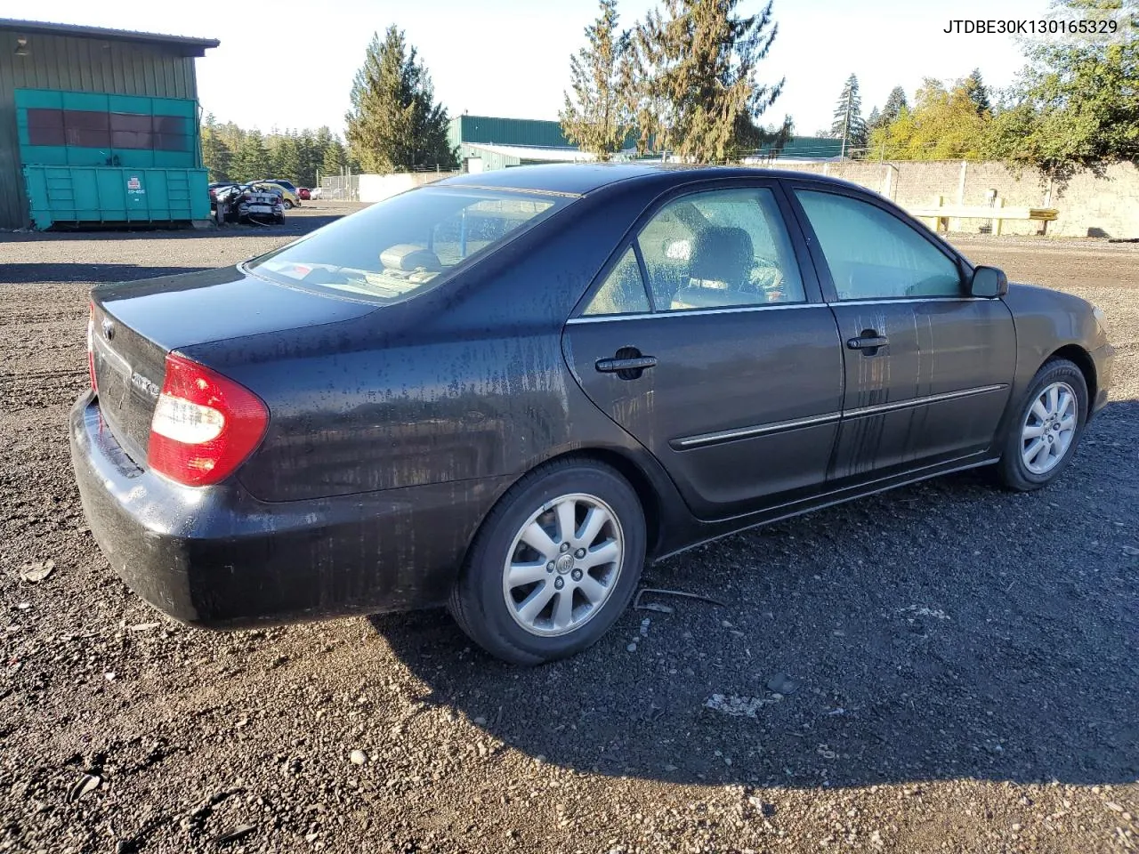 2003 Toyota Camry Le VIN: JTDBE30K130165329 Lot: 74030644