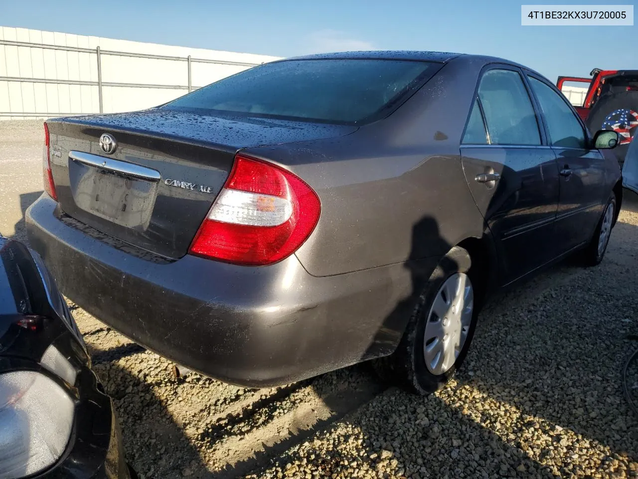 2003 Toyota Camry Le VIN: 4T1BE32KX3U720005 Lot: 74111624