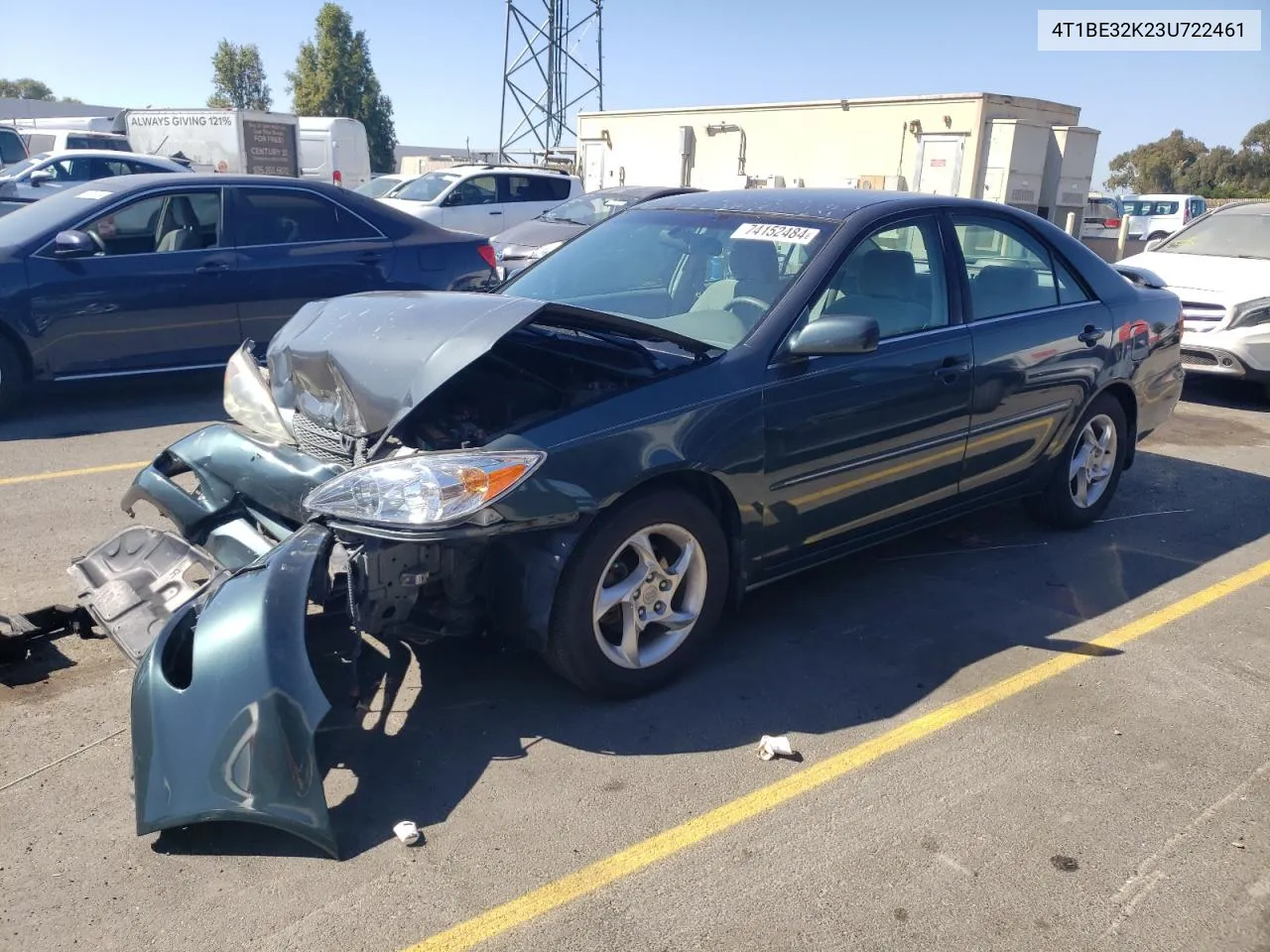 2003 Toyota Camry Le VIN: 4T1BE32K23U722461 Lot: 74152484