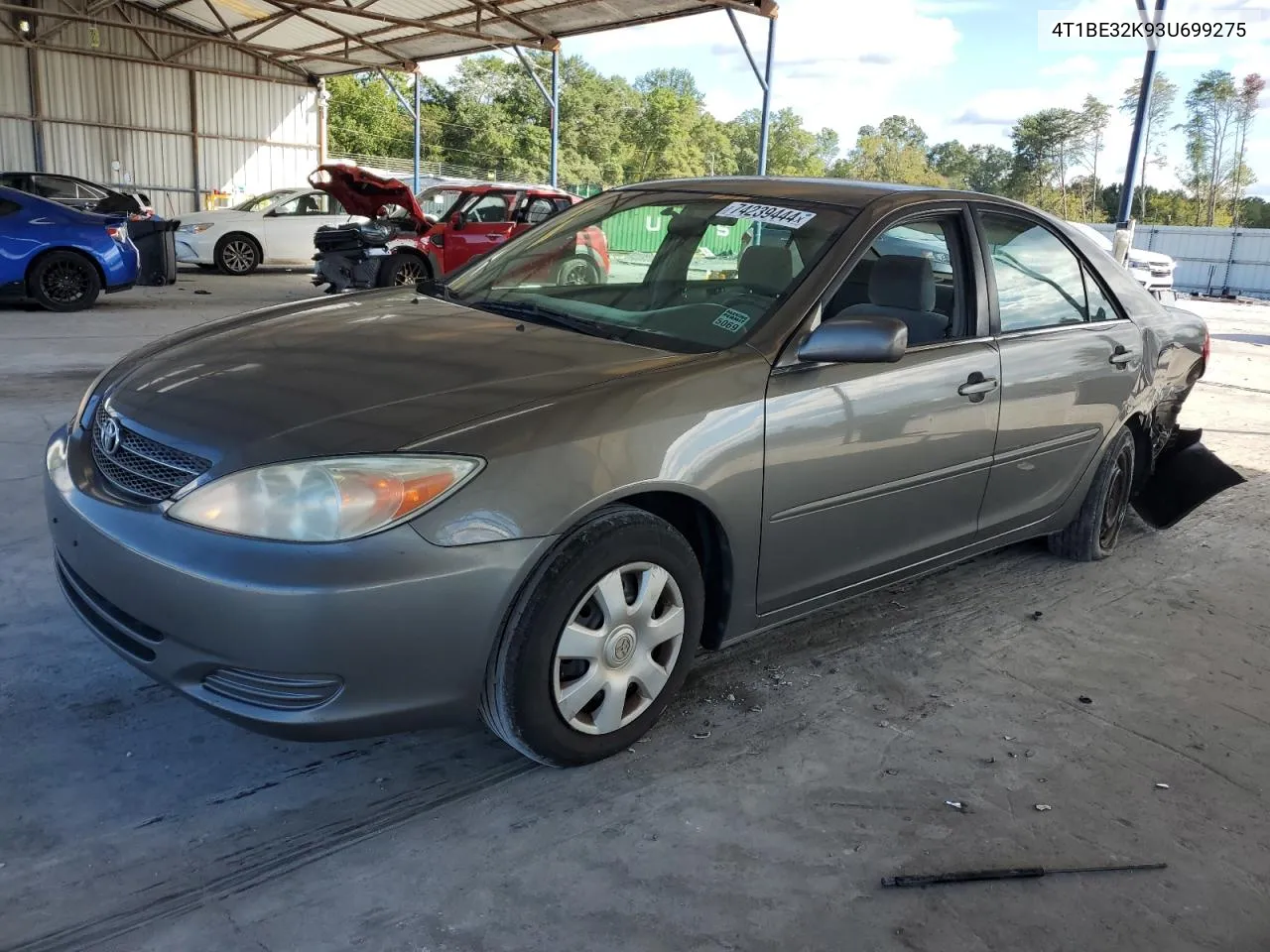 4T1BE32K93U699275 2003 Toyota Camry Le