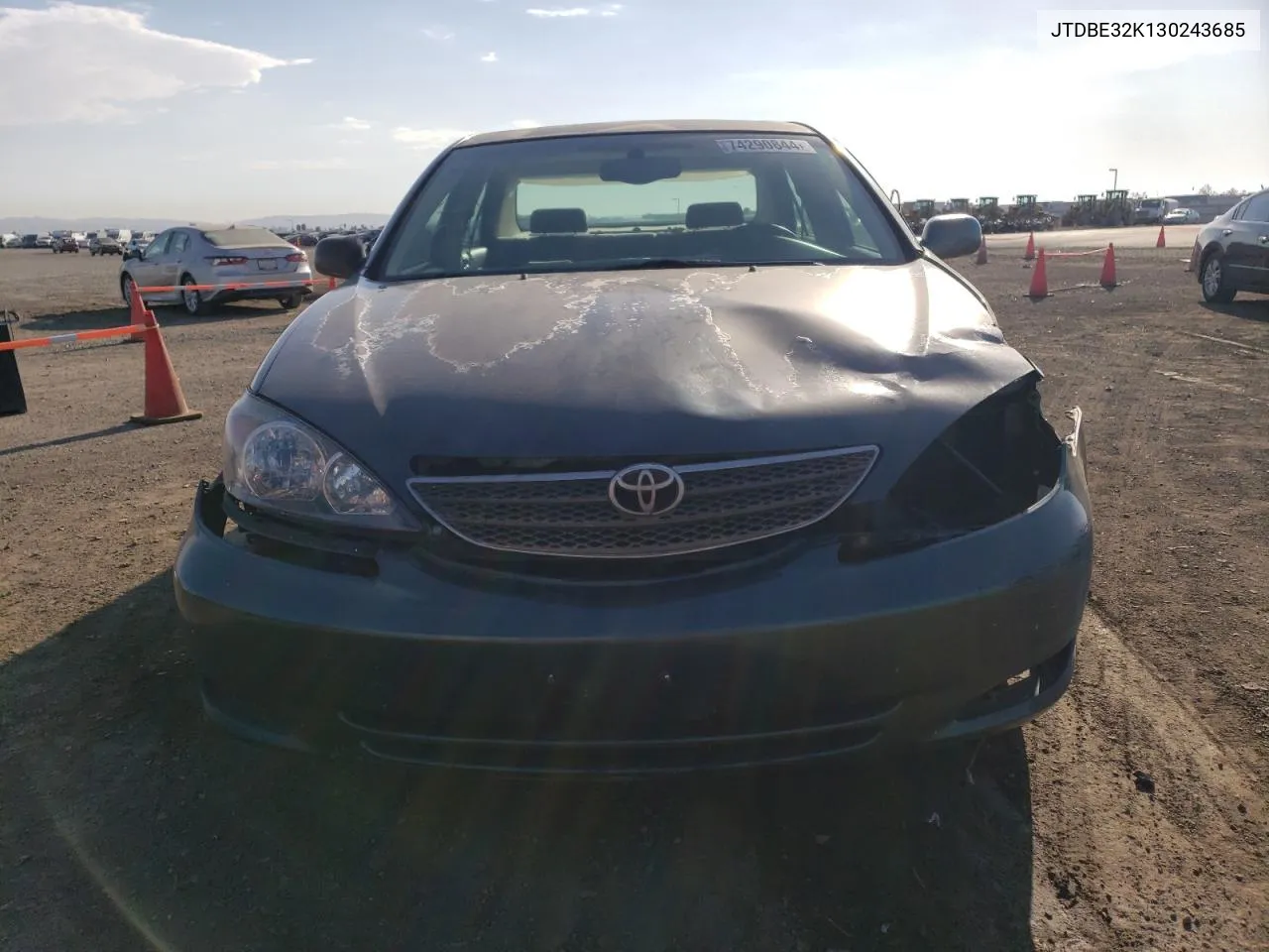 2003 Toyota Camry Le VIN: JTDBE32K130243685 Lot: 74290844