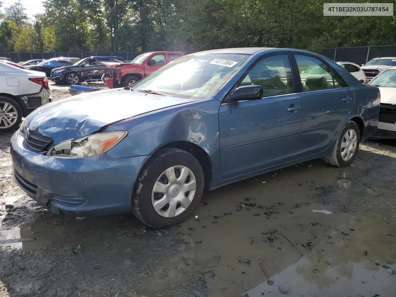 2003 Toyota Camry Le VIN: 4T1BE32K03U787454 Lot: 74317004