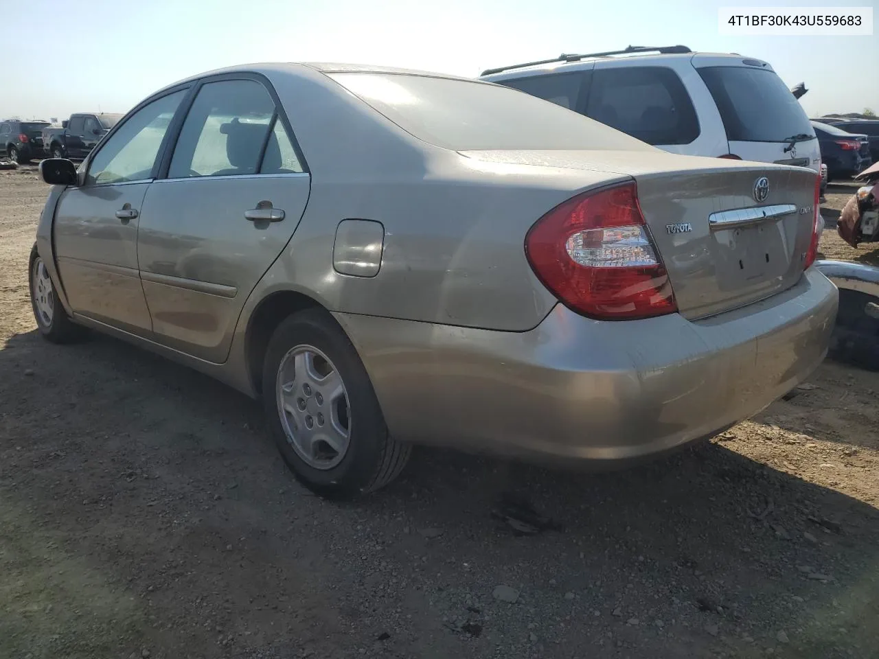 2003 Toyota Camry Le VIN: 4T1BF30K43U559683 Lot: 74339134