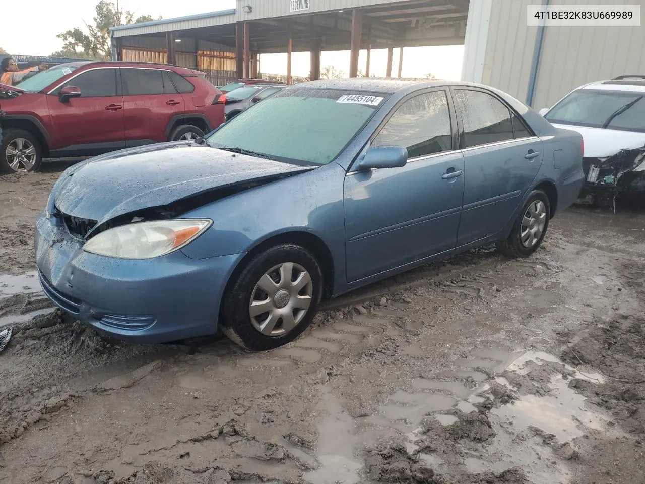 2003 Toyota Camry Le VIN: 4T1BE32K83U669989 Lot: 74455104