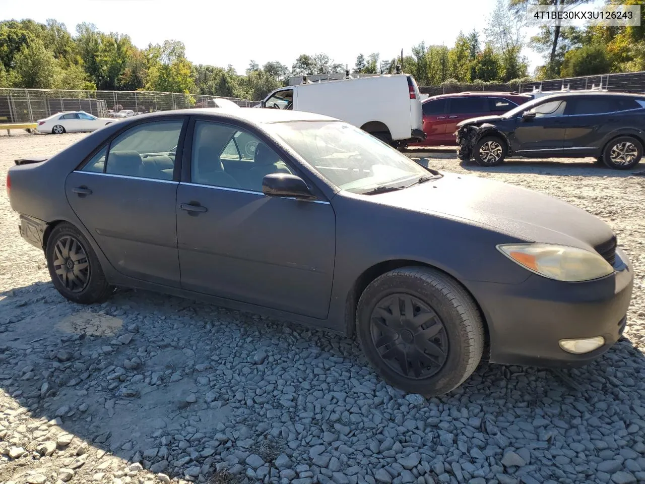 2003 Toyota Camry Le VIN: 4T1BE30KX3U126243 Lot: 74576144