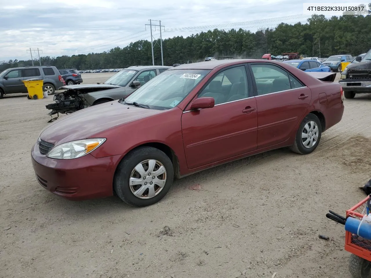 2003 Toyota Camry Le VIN: 4T1BE32K33U150817 Lot: 74623554