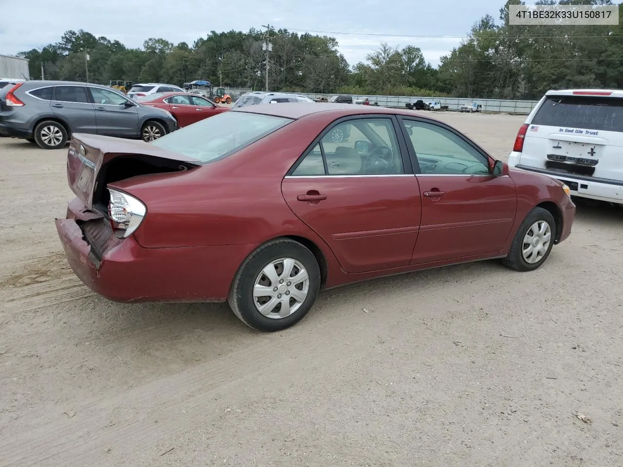 2003 Toyota Camry Le VIN: 4T1BE32K33U150817 Lot: 74623554