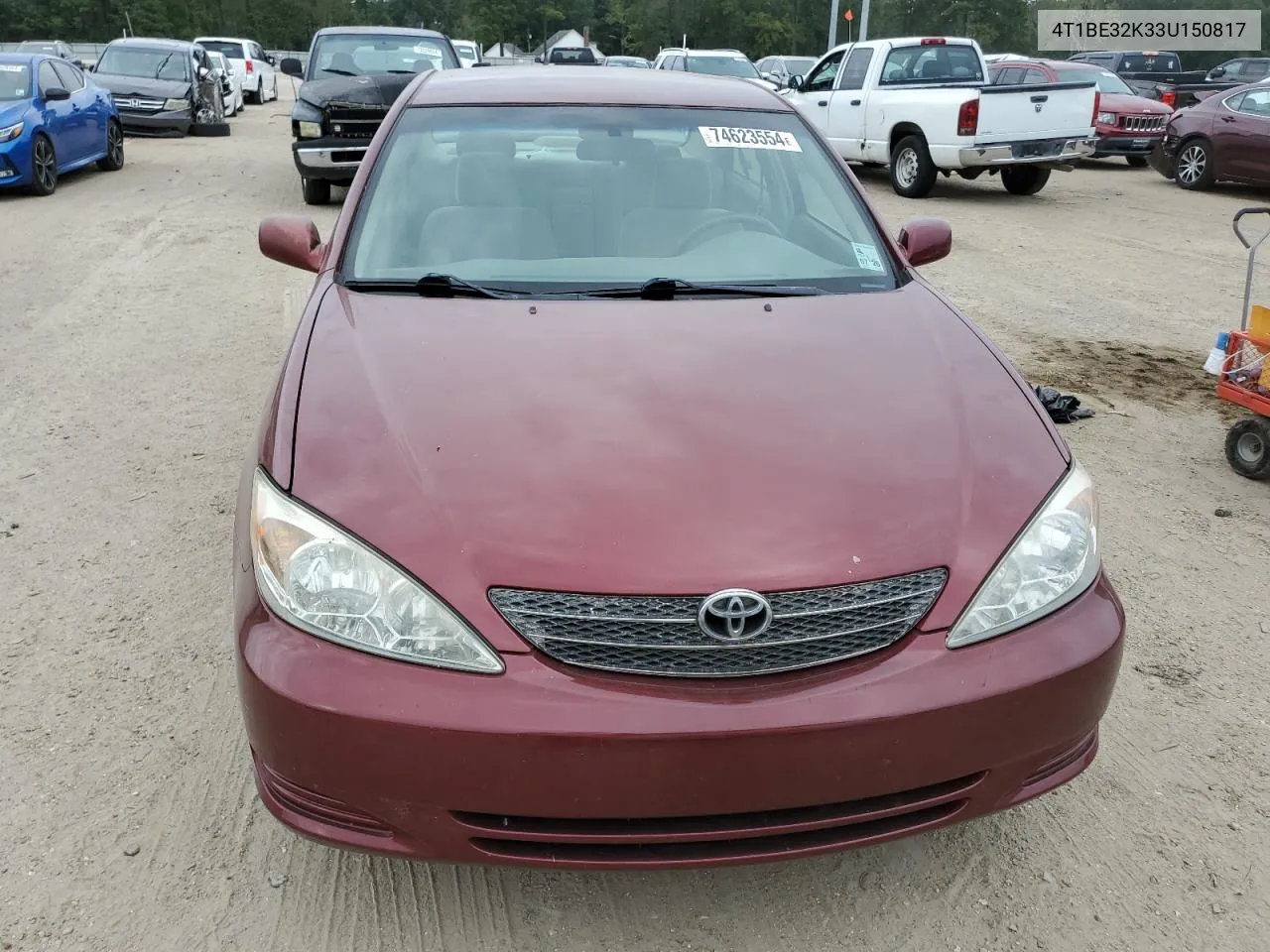 2003 Toyota Camry Le VIN: 4T1BE32K33U150817 Lot: 74623554