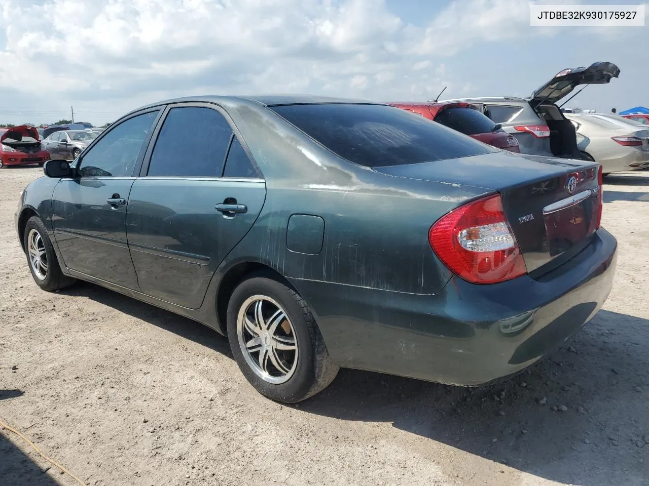 2003 Toyota Camry Le VIN: JTDBE32K930175927 Lot: 74717234