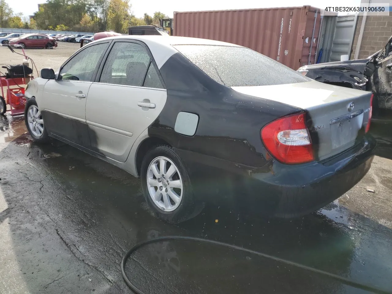 2003 Toyota Camry Le VIN: 4T1BE32K63U190650 Lot: 74723194