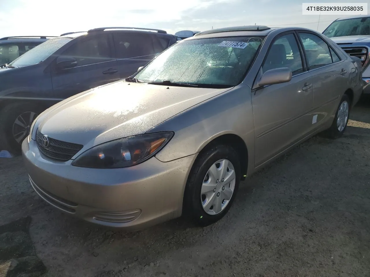 2003 Toyota Camry Le VIN: 4T1BE32K93U258035 Lot: 74777574