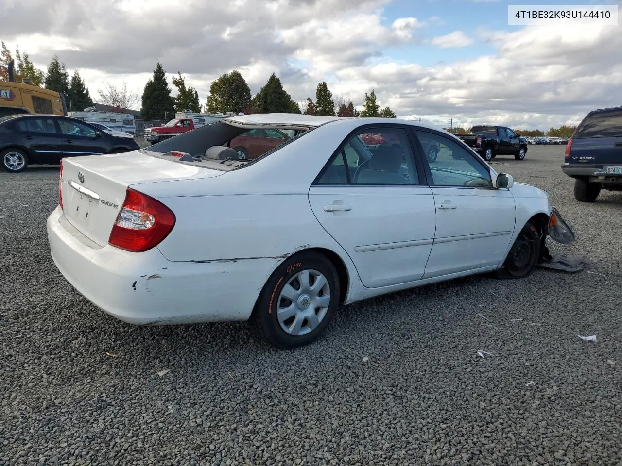 2003 Toyota Camry Le VIN: 4T1BE32K93U144410 Lot: 74829234