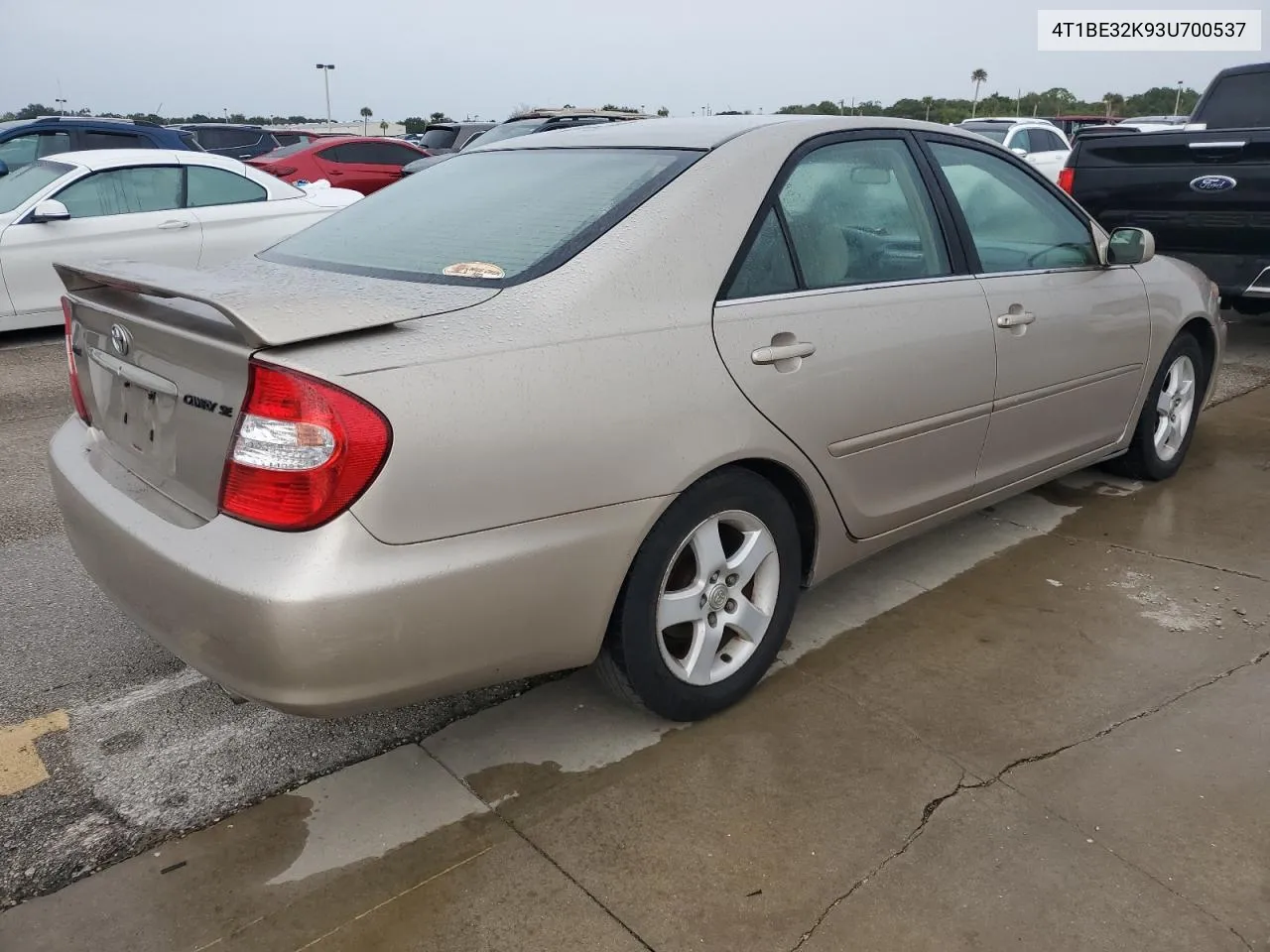 2003 Toyota Camry Le VIN: 4T1BE32K93U700537 Lot: 74981074