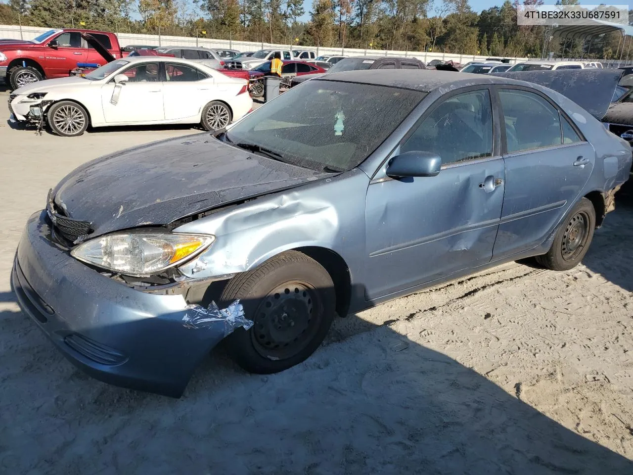 2003 Toyota Camry Le VIN: 4T1BE32K33U687591 Lot: 75299964