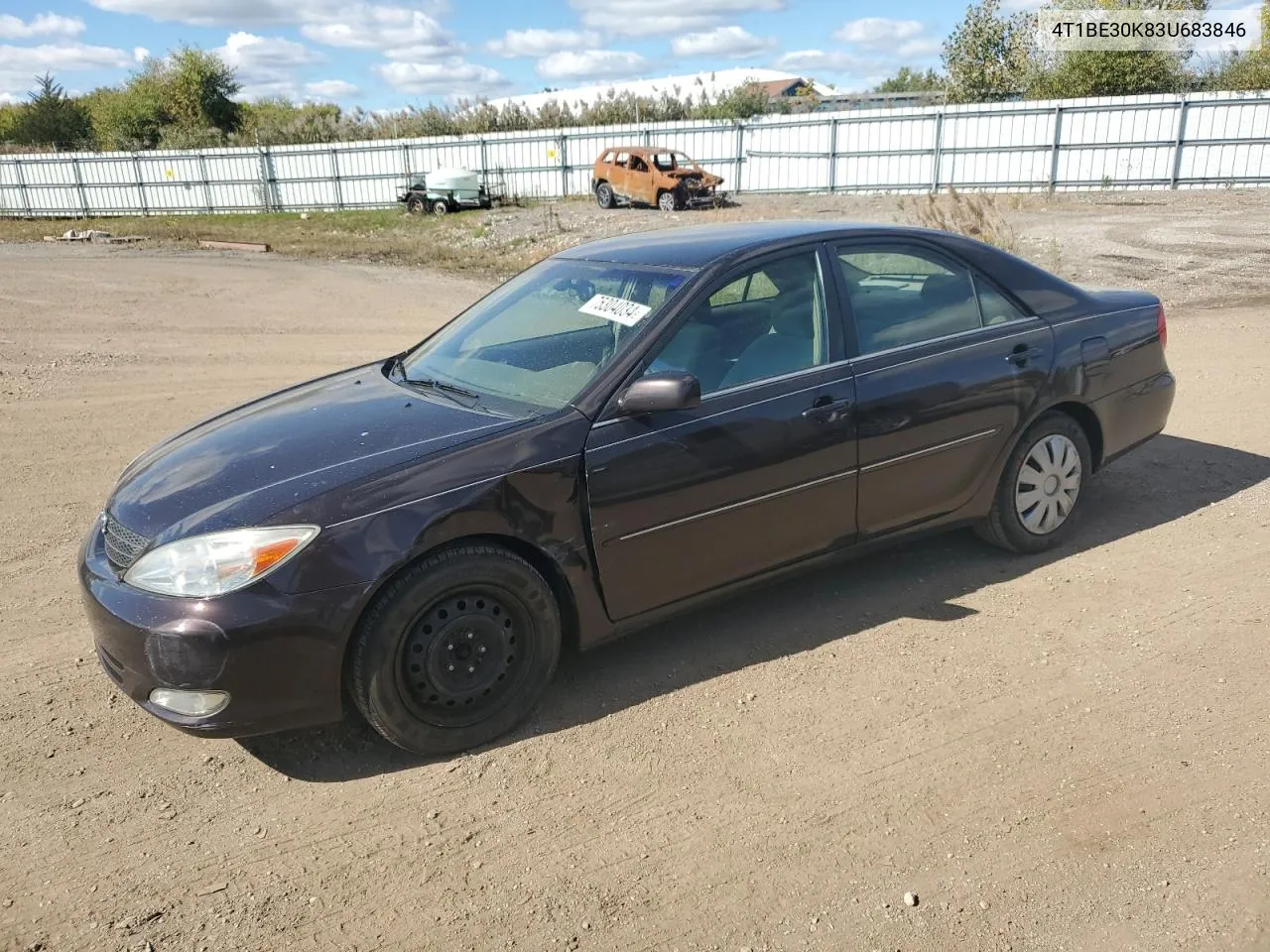 2003 Toyota Camry Le VIN: 4T1BE30K83U683846 Lot: 75304034