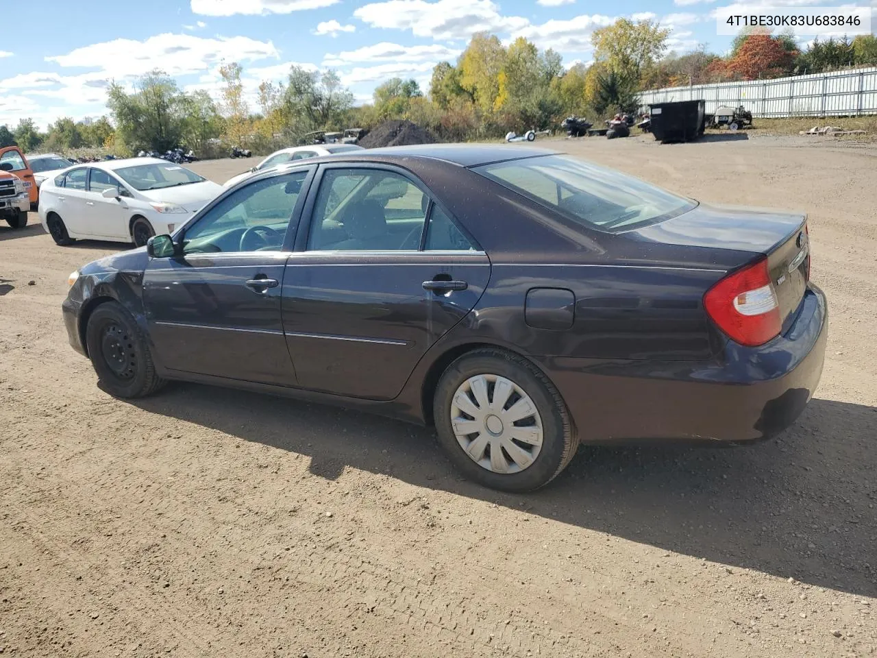 2003 Toyota Camry Le VIN: 4T1BE30K83U683846 Lot: 75304034