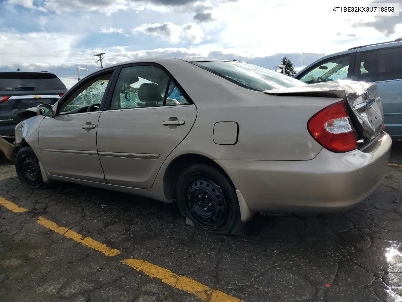 2003 Toyota Camry Le VIN: 4T1BE32KX3U718853 Lot: 75393224