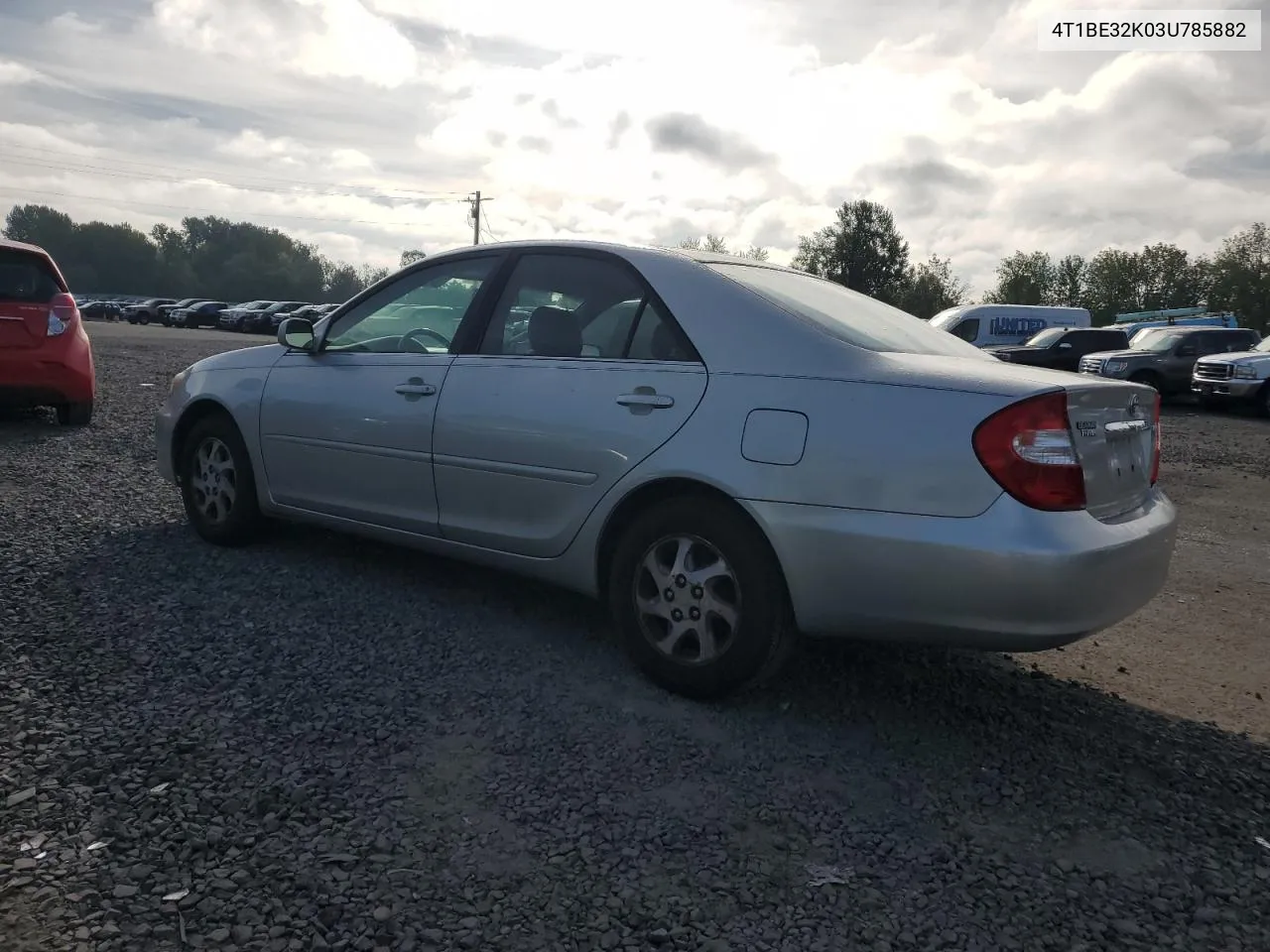 2003 Toyota Camry Le VIN: 4T1BE32K03U785882 Lot: 75465524