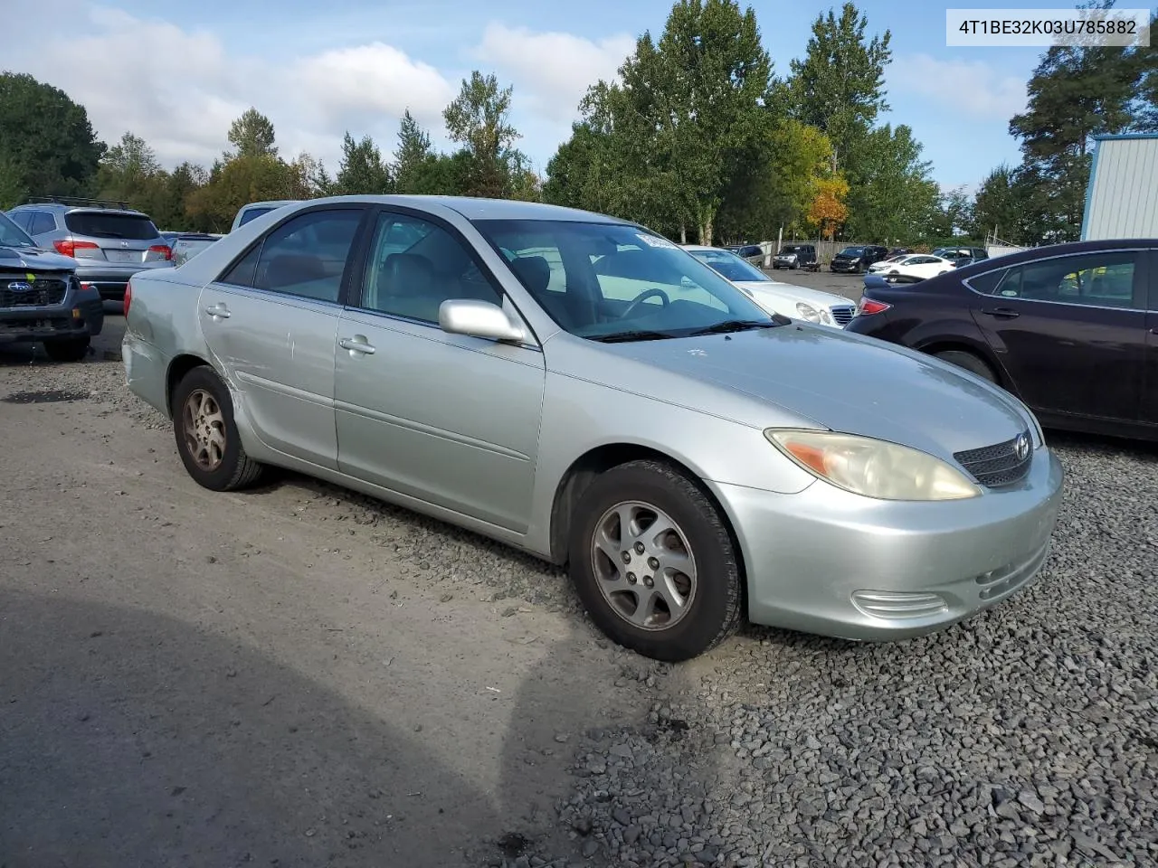 2003 Toyota Camry Le VIN: 4T1BE32K03U785882 Lot: 75465524