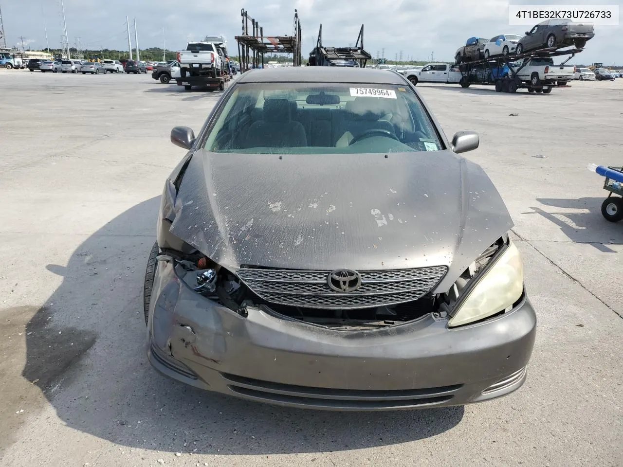 2003 Toyota Camry Le VIN: 4T1BE32K73U726733 Lot: 75749964