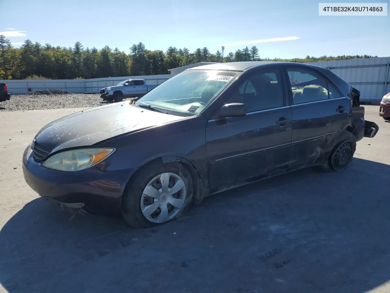 2003 Toyota Camry Le VIN: 4T1BE32K43U714863 Lot: 75823364