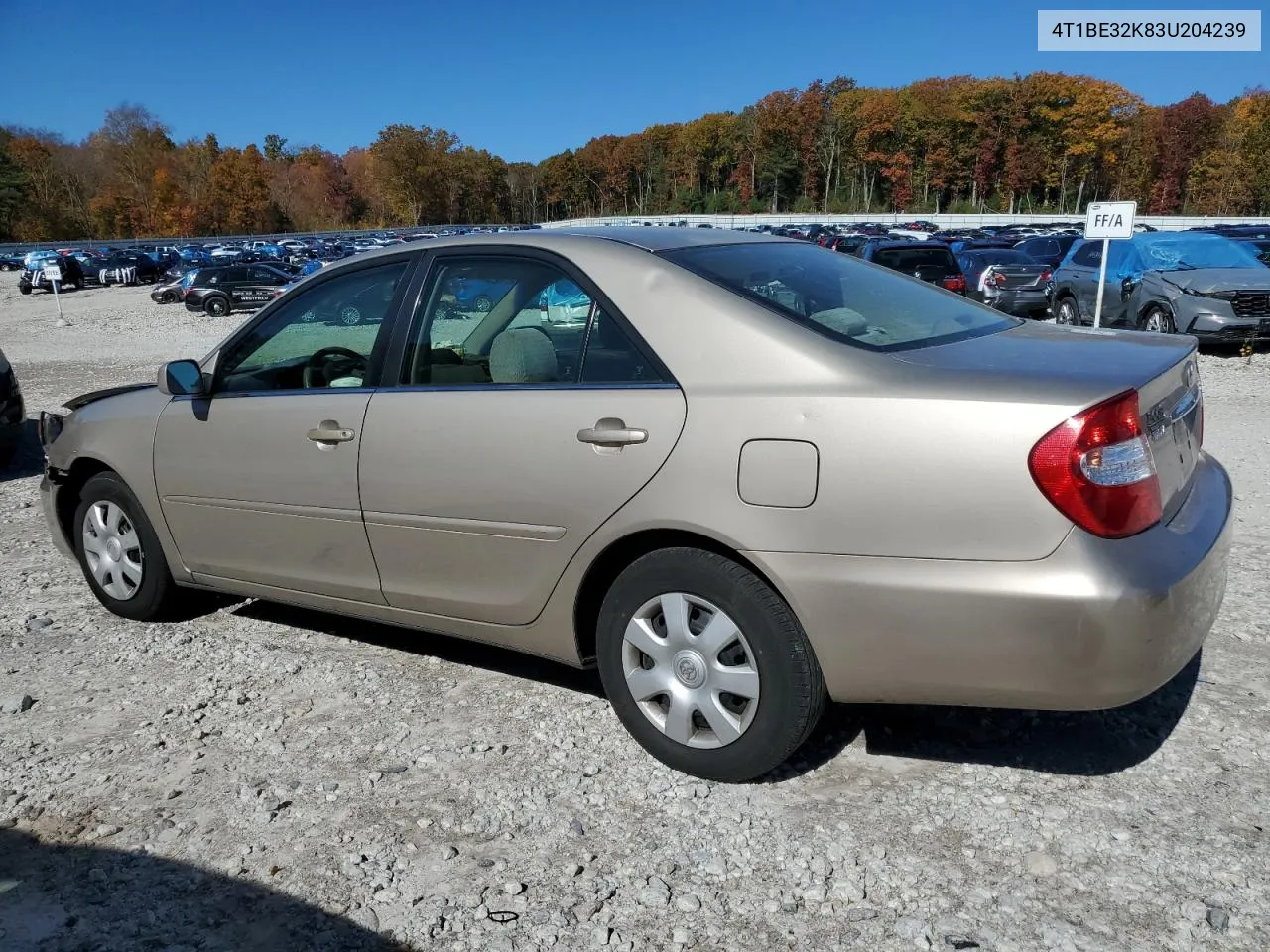 2003 Toyota Camry Le VIN: 4T1BE32K83U204239 Lot: 75903054