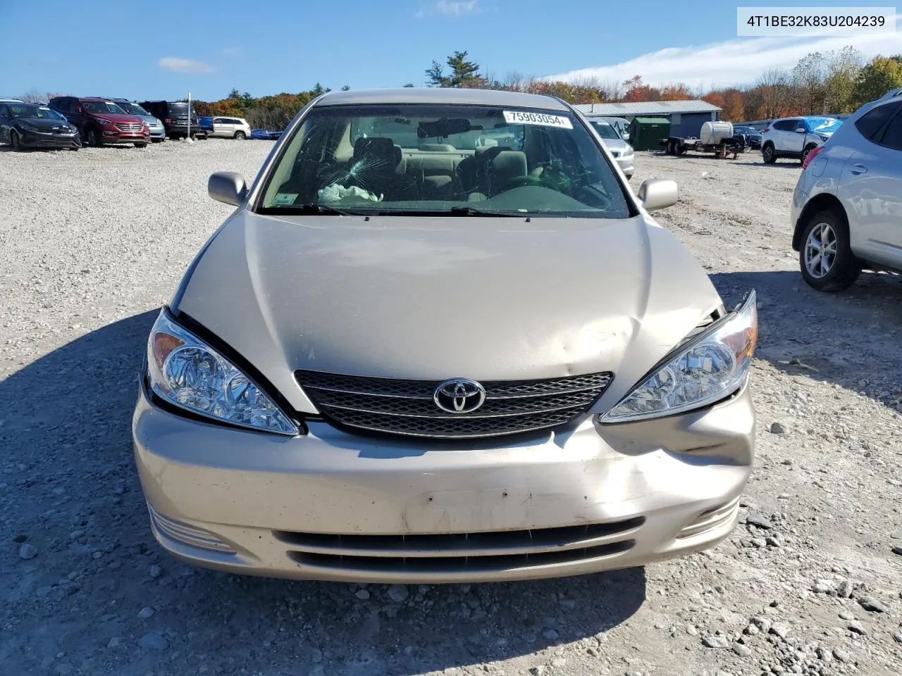 2003 Toyota Camry Le VIN: 4T1BE32K83U204239 Lot: 75903054