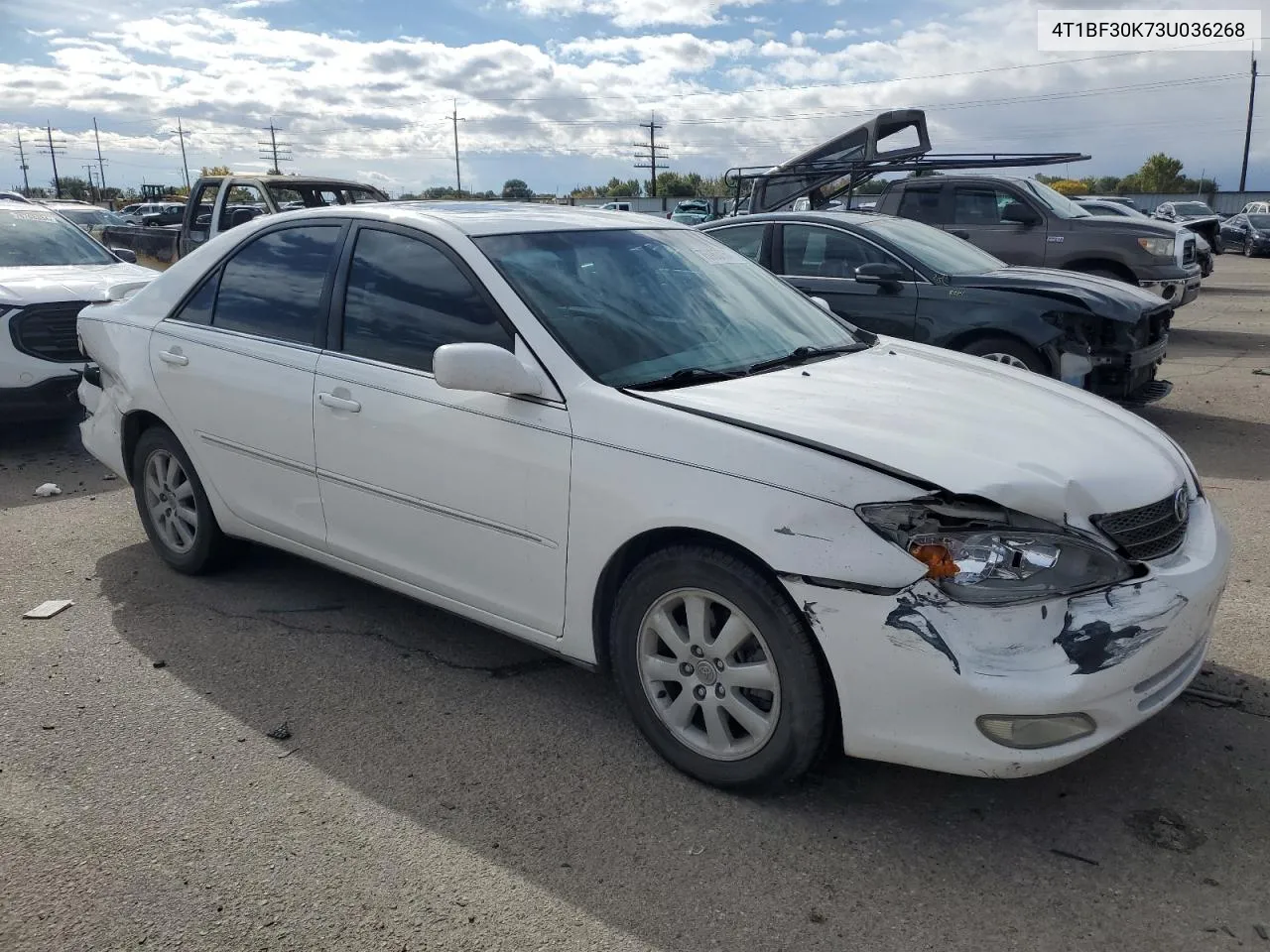 2003 Toyota Camry Le VIN: 4T1BF30K73U036268 Lot: 75963054