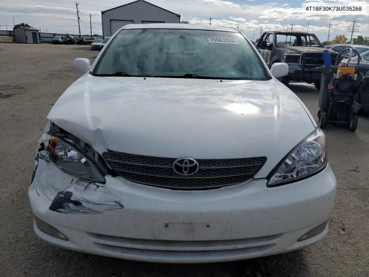 2003 Toyota Camry Le VIN: 4T1BF30K73U036268 Lot: 75963054