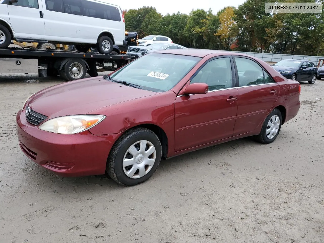 2003 Toyota Camry Le VIN: 4T1BE32K73U202482 Lot: 76066314