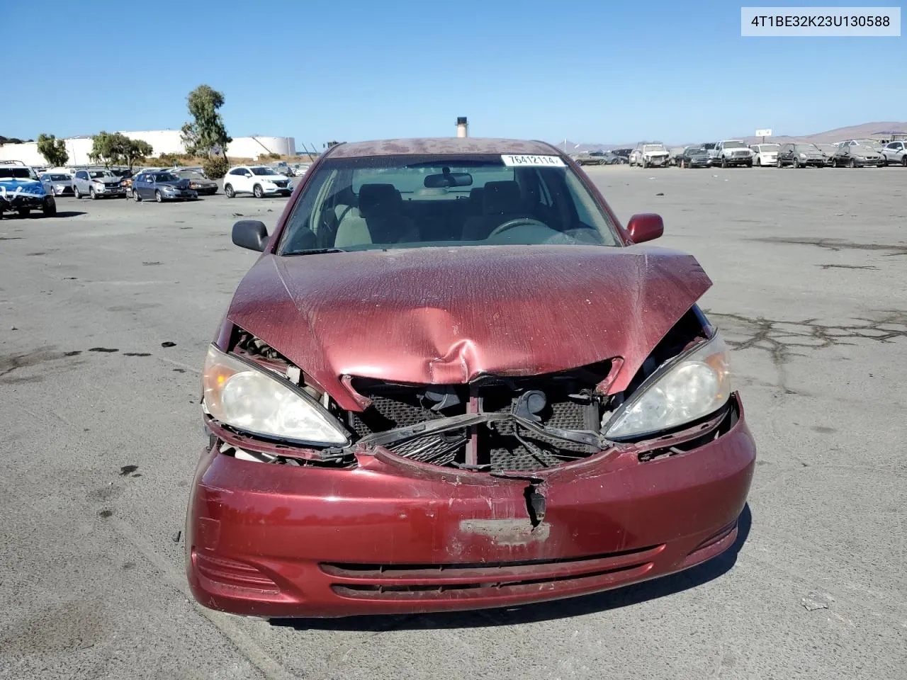 2003 Toyota Camry Le VIN: 4T1BE32K23U130588 Lot: 76412114