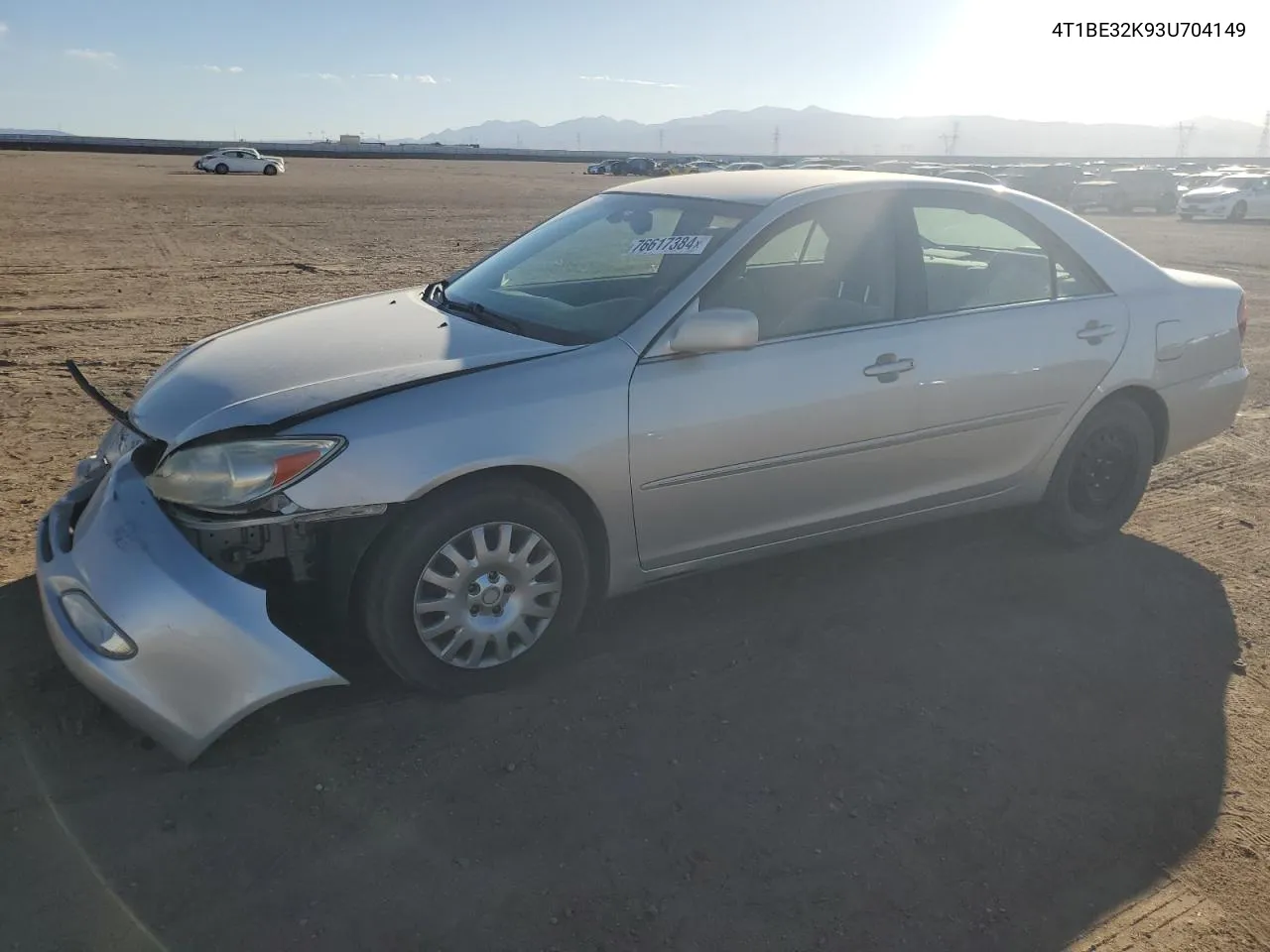 2003 Toyota Camry Le VIN: 4T1BE32K93U704149 Lot: 76617384