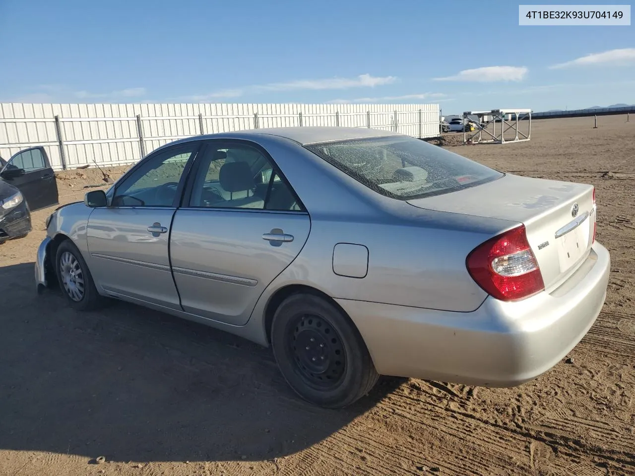 2003 Toyota Camry Le VIN: 4T1BE32K93U704149 Lot: 76617384