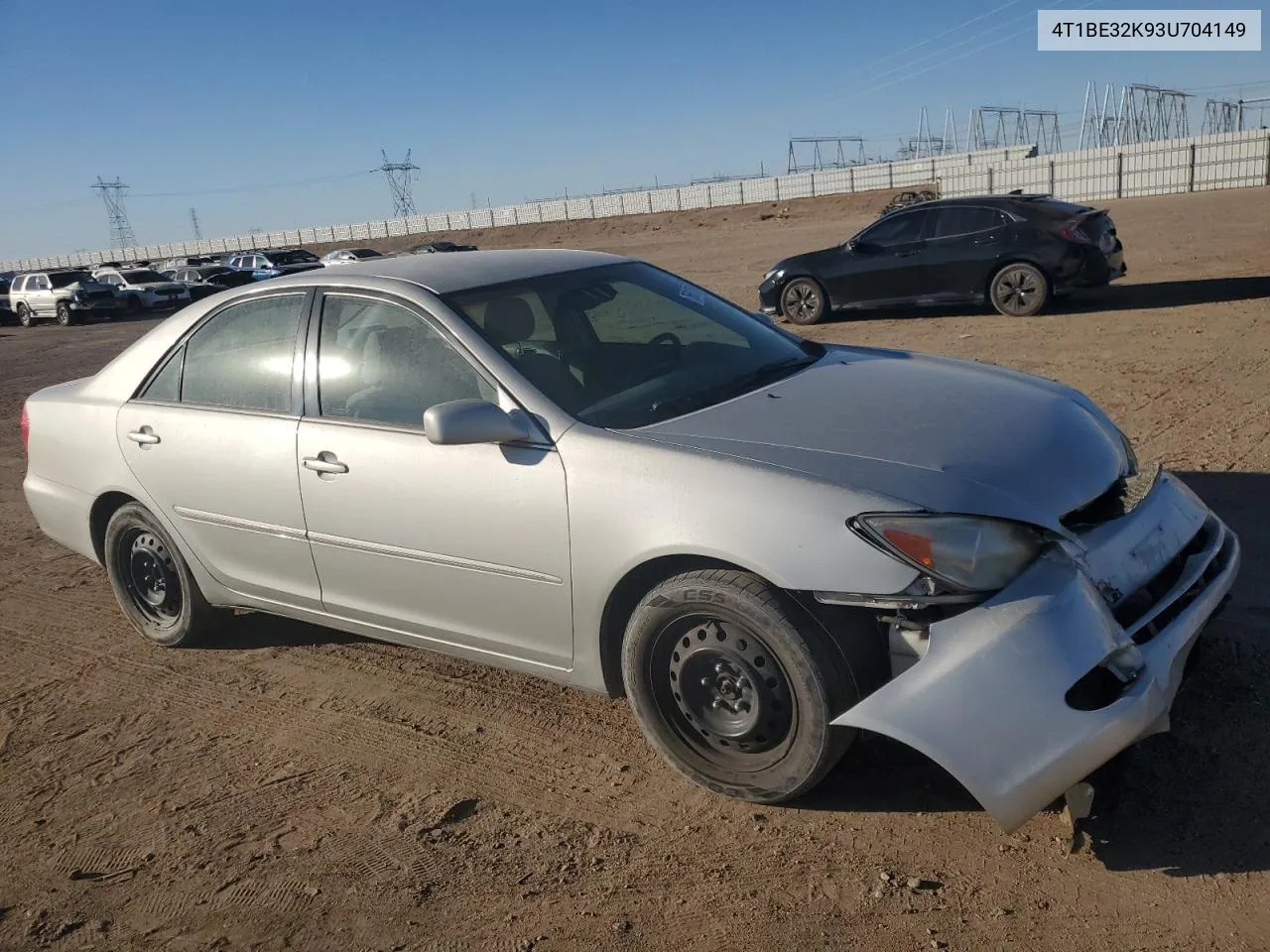 2003 Toyota Camry Le VIN: 4T1BE32K93U704149 Lot: 76617384