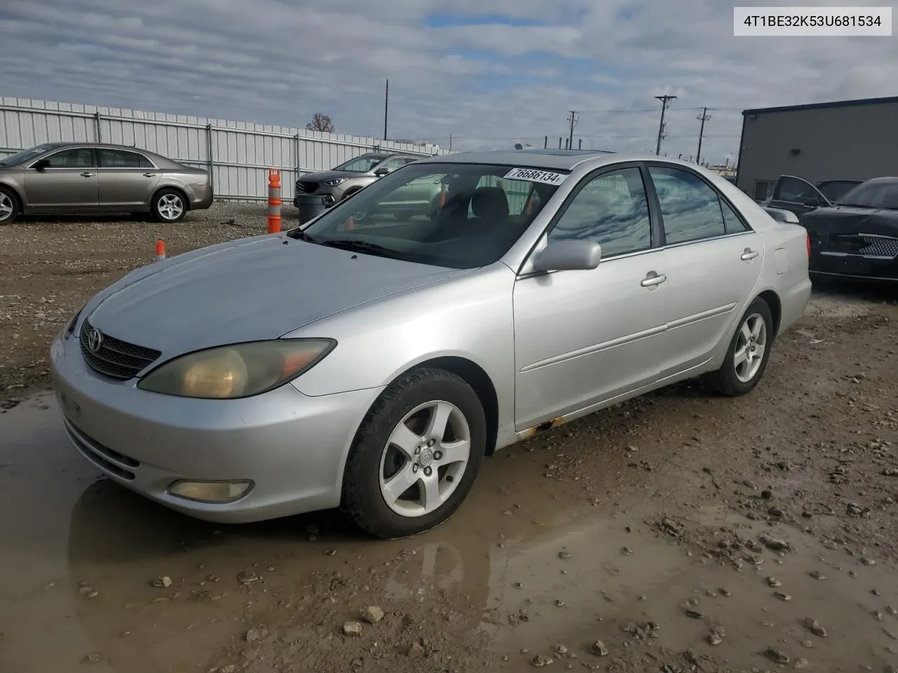 2003 Toyota Camry Le VIN: 4T1BE32K53U681534 Lot: 76686134