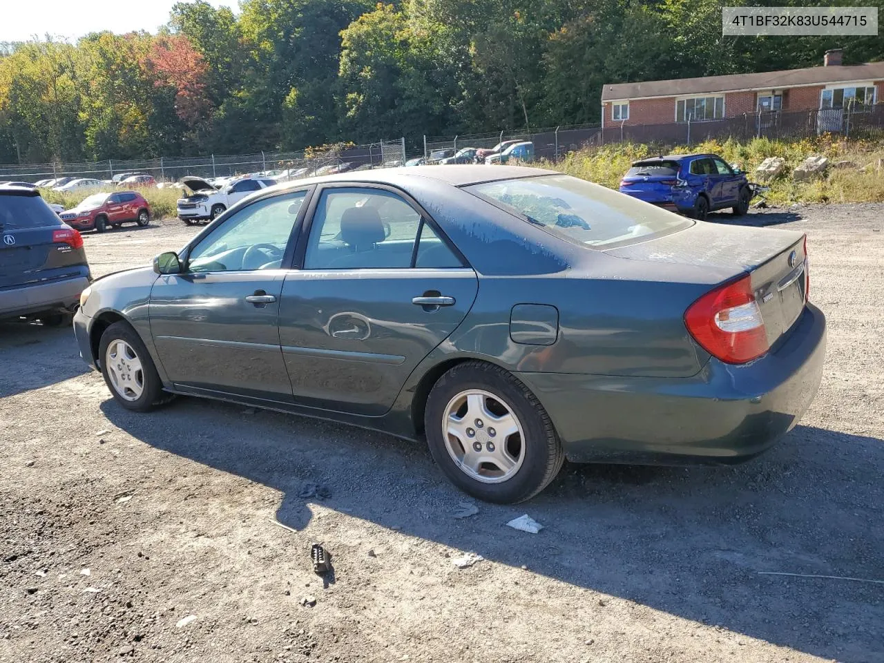 2003 Toyota Camry Le VIN: 4T1BF32K83U544715 Lot: 76709994