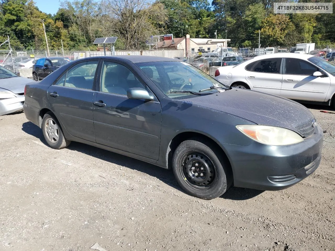 2003 Toyota Camry Le VIN: 4T1BF32K83U544715 Lot: 76709994