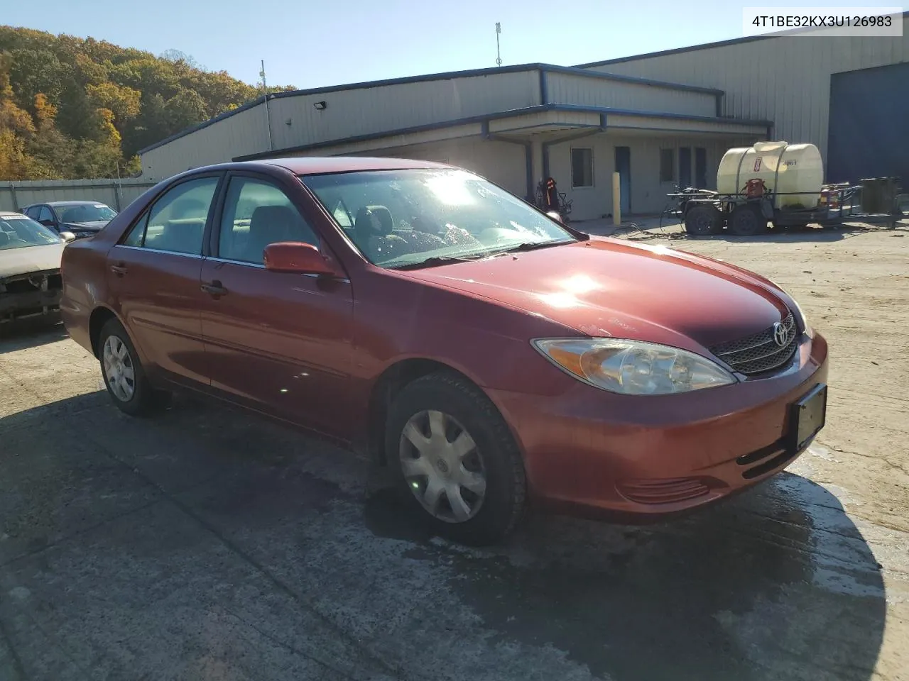 2003 Toyota Camry Le VIN: 4T1BE32KX3U126983 Lot: 76734164